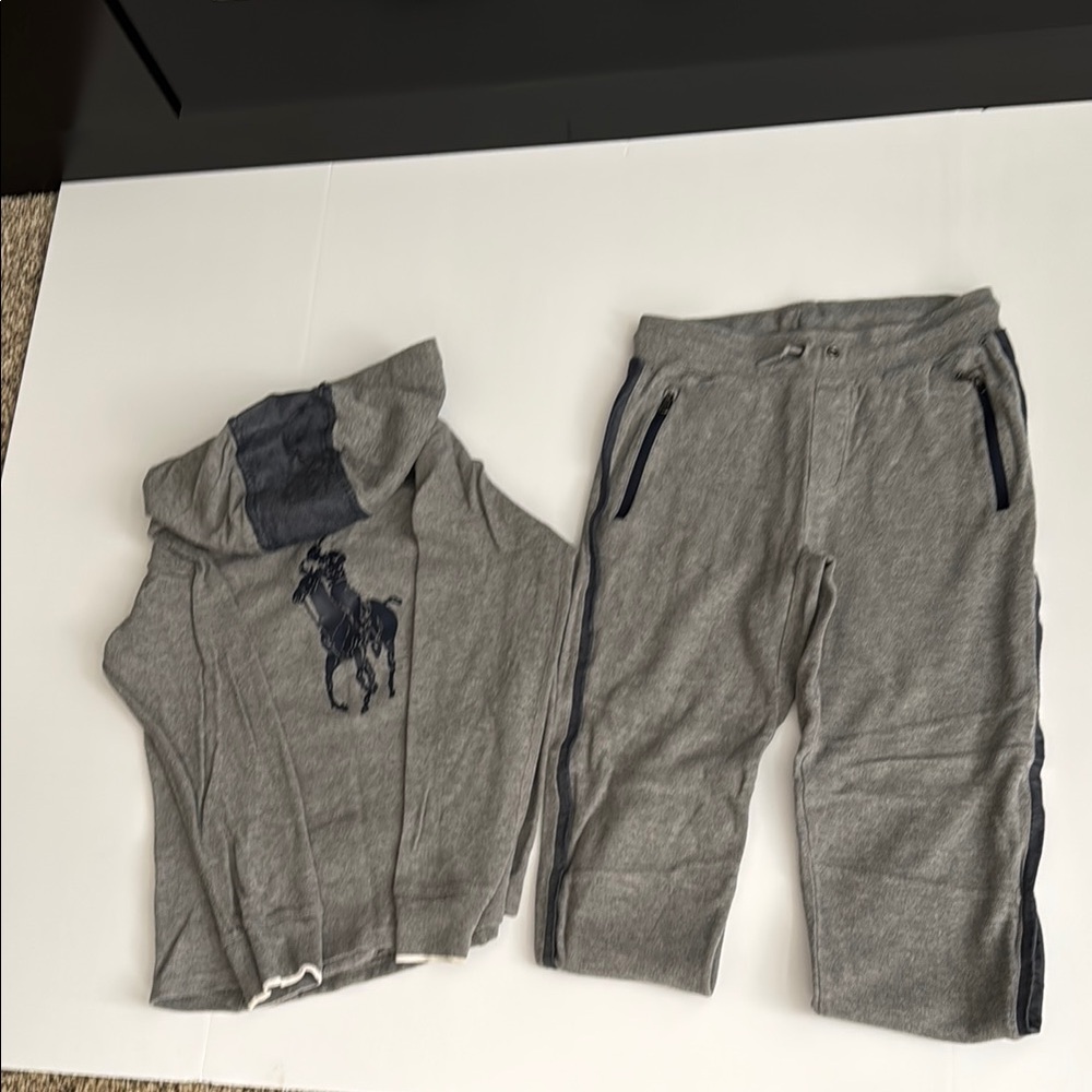 Polo by Ralph Lauren Gray Sweatpants Jogger Set